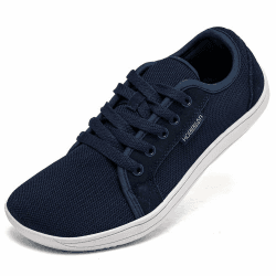 HOBIBEAR Unisex Breite Barfuss Schuhe Damen Herren Barfußschuhe Minimalistische Outdoor Trail Running Walking Schuhe 38 EU Navyblau Angebot bei HelloDeals
