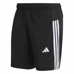 adidas Herren Workout Essentials Base 3 Stripes Woven Short 7 Inches Shorts, Black/White, S Angebot bei HelloDeals