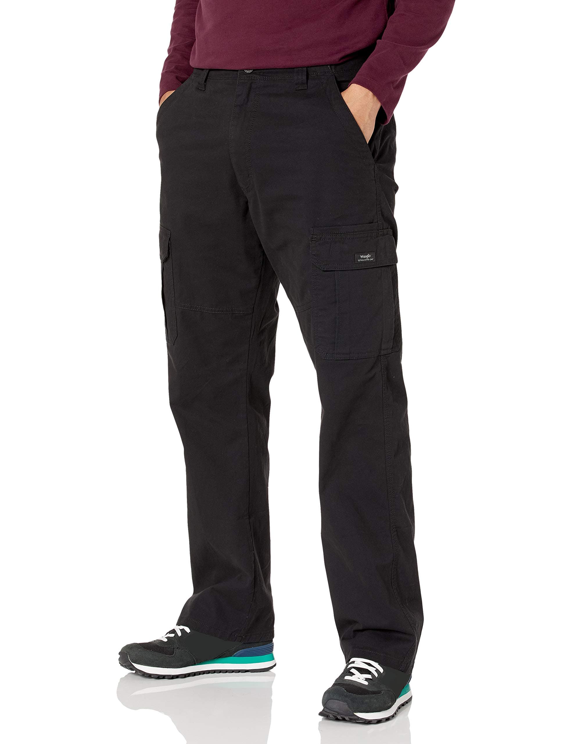 Wrangler Herren Jeans Cargo Pant, Relaxed Fit, Straight Leg 33W / 30L Schwarz Angebot bei HelloDeals