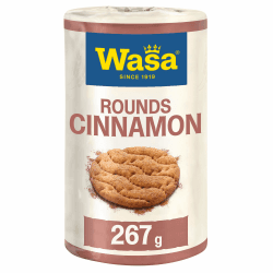 Wasa Knäckebrot Tasty Snacks Cinnamon Rounds, 267g | Rundes Knäckebrot aus Weizen mit Zimt verfeinert, Ideal zum Snacken 267 g (1er Pack) Angebot bei HelloDeals