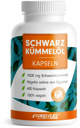 Schwarzkümmelöl Kapseln 400x VEGAN, 1000mg ägyptisches Schwarzkümmelöl Tag pro Tag, WICHTIG: Vegane Kapselhülle OHNE Gelatine!, natürliches Vitamin E, laborgeprüft & zertifiziert, Vorrat für 200 Tage 1x 400 Kapseln Angebot bei HelloDeals