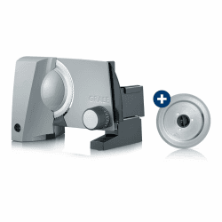 GRAEF. G52 - Elektrischer Allesschneider, Made in Germany, Schinken- & Edelstahl-Wellenschliffmesser Ø 170 mm, Schnittstärke 0-20 mm, Energiesparmotor 170 W, Kindersicherung, Grau Angebot bei HelloDeals