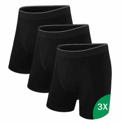 Uniexcosm Boxershorts Herren Baumwolle (2er - 5er Pack), Retroshorts Männer ohne kratzendes Etikett Bequeme Atmungsaktive Unterhosen für Alltag & Sport 3 Pack Schwarz M Angebot bei HelloDeals