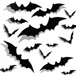 Halloween Deko,60 Stück Schwarz Fledermaus 3D Decoration für Wand,Fenster,Tür Angebot bei HelloDeals