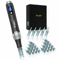 Dr. Pen 2026 Ultima M7S Microneedling Pen, Dermapen mit 25 Ersatzkartuschen | Professioneller Kabellos Microneedling, 6 Stufen und LED-Anzeige, für Haarwachstum, Gesicht, Körper und Hautpflege Negro Angebot bei HelloDeals