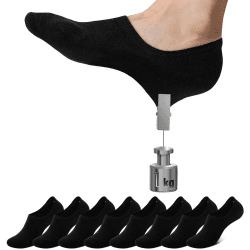 Falechay Sneaker Socken Damen Füßlinge Herren 8/16 Paar No Show Socken | Unsichtbare Socken,Anti Rutsch,Invisible,Unisex,Sneakersocken 47-50 8xschwarz Angebot bei HelloDeals
