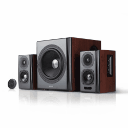 Edifier S350DB Lautsprecher System, Home-Entertainment Regallautsprecher und Subwoofer 2.1, mit Bluetooth V4.0 aptX in Holz/schwarz Kabelgebunden Holz Angebot bei HelloDeals