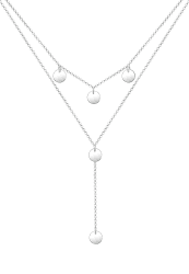 Elli Halskette Damen Y-Kette Geo Layer Kreis Plättchen 925 Sterling Silber Angebot bei HelloDeals