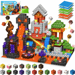 Wootoyz Magnetische Bausteine Blöcke 150 Stück, Spielzeug ab 3 4 5 6 Jahre Jungen Mädchen Magnetbausteine Kinder Geschenk Junge 3-6 Jahre Kreatives STEM Magnetspiel Montessori Lernspielzeug Angebot bei HelloDeals