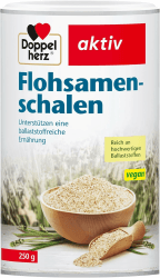 Doppelherz Flohsamenschalen - geschmacksneutral | Zur Unterstützung einer ballaststoffreichen und gesunden Ernährung - reich an hochwertigen Ballaststoffen - 250 g Braun 250 g (1er Pack) Angebot bei HelloDeals