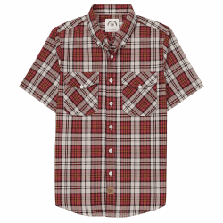 Dubinik® Hemd Bambusfaser Herren Kurzarmhemd Herren Regular Fit Comfort Freizeit Comfort Kariert Vintage Freizeithemden L Magenta und Weiß Angebot bei HelloDeals