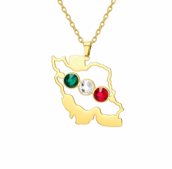Iran-Karte Umarmende Hände Halskette Iranisches Erbe Stolz Persischer Anhänger Frieden Patriotisches Symbol Flagge Schmuck Souvenir-Serie Geschenke für Frauen Männer B-Edelstein Gold Angebot bei HelloDeals