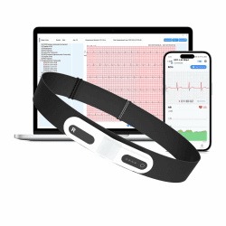 CheckMe ER1-LW 72 Stunden Langzeit-EKG Gerät mit AI-Analyse | EKG Gerät für Zuhause, EKG-Ereignismarker-Funktion, App & PC-Software, Kompatibel mit Allgemeine Elektrodenpads Angebot bei HelloDeals