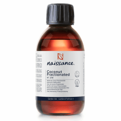 Naissance Fraktioniertes Kokosöl (Nr. 218) - 225ml - Fraktioniert, Flüssig Kokosöl für Haut, Kosmetik, Ätherische Öle Geruchlos 225 ml (1er Pack) Angebot bei HelloDeals