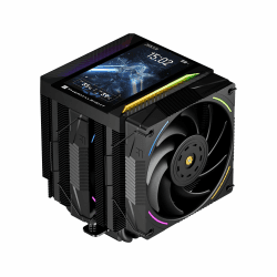 TR Peerless Assassin 120 VISION MAX ARGB Black CPU-Luftkühler, PC-Kühler mit 2x TL-K12 PWM-Lüftern, 5 Zoll magnetischem Display (480x854 Auflösung), für LGA1851/1700 & AM5 PA120 V MAX ARGB BLACK Angebot bei HelloDeals