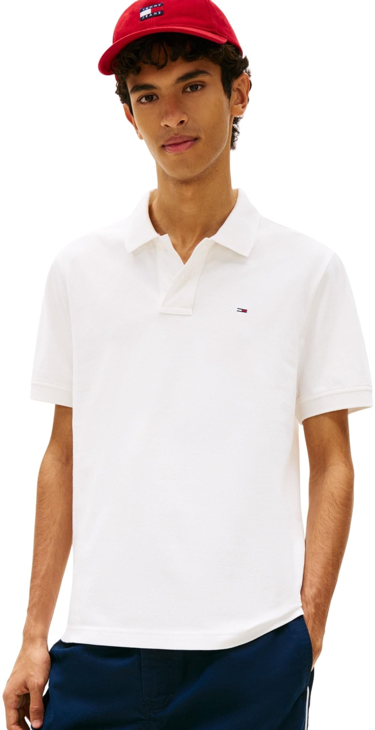 Tommy Jeans Herren TJM Reg ESS Polo EXT Dm0dm22711 S/S Poloshirt (1er Pack) XL White (Ecru) Angebot bei HelloDeals