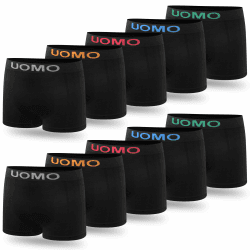 L&K 10er Pack Herren Retroshorts Boxershorts Men Mikrofaser in 10 verschiedenen Modelle 1209 XL-XXL 1212-schwarz-10er Angebot bei HelloDeals