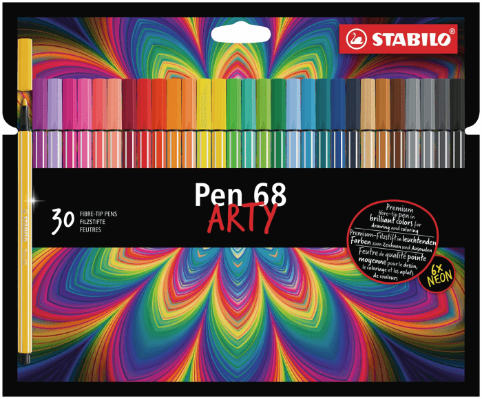 STABILO - Premium-Filzstift - Pen 68 | ARTY, 30er Pack Angebot bei HelloDeals