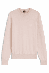 BOSS Herren Kanovano S Pullover aus Baumwoll-Mix mit Kaschmir-Anteil und Logo-Patch XXL Open Pink 690 Angebot bei HelloDeals
