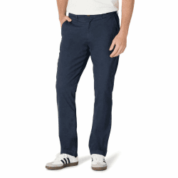 Amazon Essentials Herren Chinohose, Komfortabler, Gewaschener Stretch, Sportlich Geschnitten Legere Stretch-Chinohose Dunkles Marineblau 44W / 32L Angebot bei HelloDeals