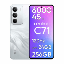 realme C71 Smartphone, Smartphone ohne Vertrag mit 8GB RAM 256GB ROM, 6.67" 120Hz Display Handy, 6000mAh Akku & 45W Schnellladung, 50MP Kamera, Dual SIM, NFC, Seiten-Fingerabdrucksensor, Weiß Weiß 8+256 Angebot bei HelloDeals