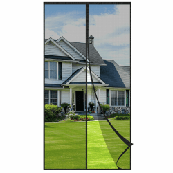 Velway Fliegengitter Balkontür Magnet 90x210cm | Premium Insektenschutz ohne Bohren, Automatisches Schließen, Extra Breites Klettband, Dichtes Fliegennetz für Terrassentür Angebot bei HelloDeals