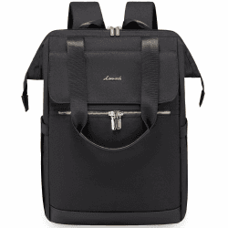 LOVEVOOK Damen-Rucksack Wasserdicht, Reiserucksack Laptoprucksack 17,3 Zoll, Schwarz, Elegant Daypacks Backpack Travel Schwarz 17,3 Zoll Angebot bei HelloDeals