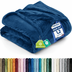 Utopia Bedding Kuscheldecke flauschig Fleecedecke [259x228 cm, Marine] | leichte Wohndecke Tagesdecke, Weich und atmungsaktive decke, sofadecke und Couch Blanket - Geschenke für Frauen 259x228 cm Marine Angebot bei HelloDeals