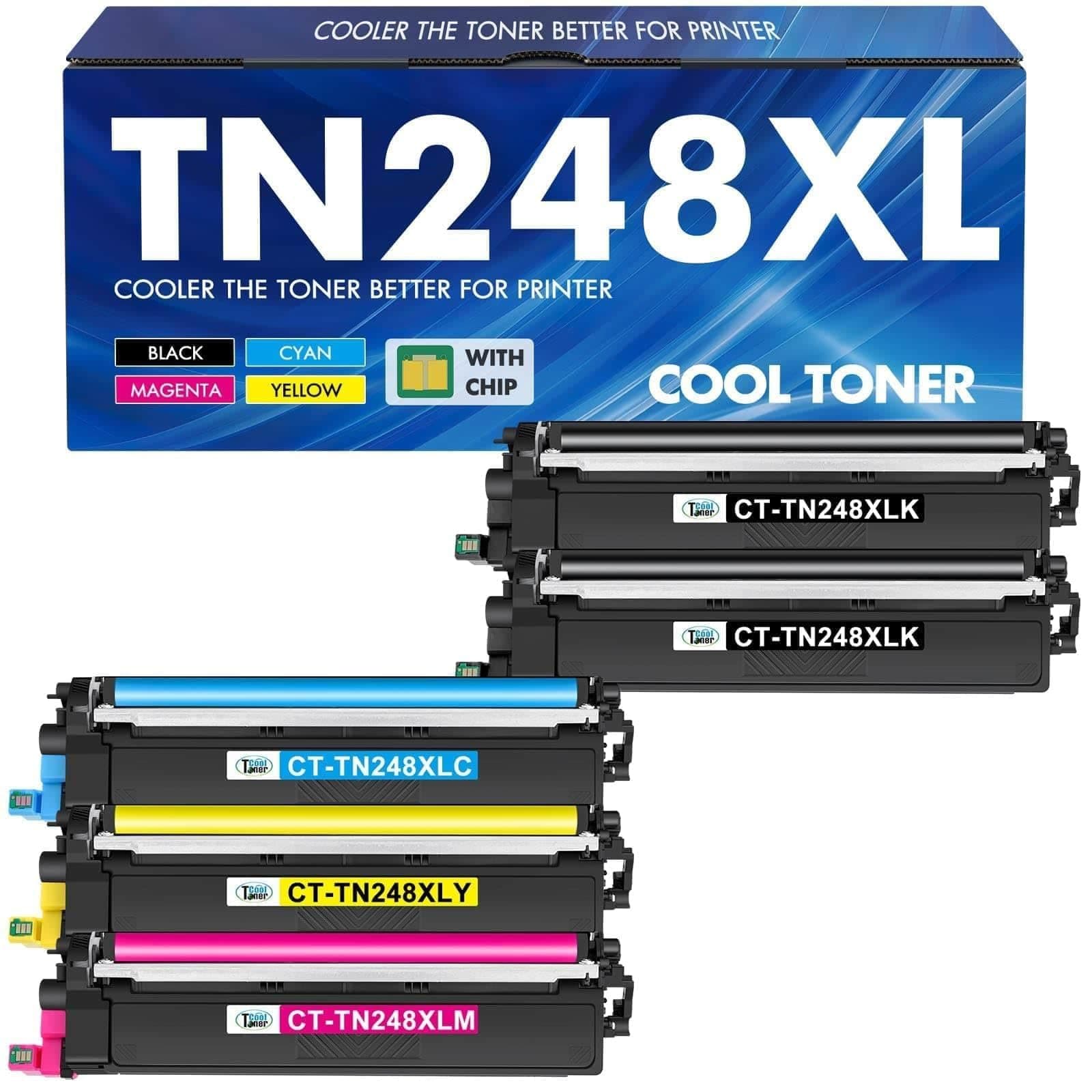 TN248XL TN248 MFC-L3760CDW MFC-L3740CDW Toner 5-Pack TN-248XL TN-248 TN 248 | Kompatibel für Brother DCP-L3560CDW DCP-L3520CDW DCP-L3520CDWE MFC-L3740CDWE MFC-L8390CDW HL-L3240CDW HL-L3220CWE TN-248CMYK Angebot bei HelloDeals