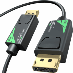 KabelDirekt – 8K DisplayPort-Kabel – 2m – v1.4, Slim 4,5mm – für Gaming-PC | Slim-DisplayPort-1.4-Kabel (4,5mm Ø) – 8K@60Hz, 4K & 144/165/240Hz – für Gaming-PCs, Laptops & Monitore 2 meters Slim Angebot bei HelloDeals