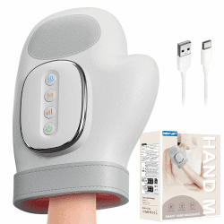 Intelligenter Handmassager mit Wärmekompression zur Schmerzlinderung für Arthritis und Karpaltunnelsyndrom-Linderung, Elektrischer Shiatsu-Handgelenk/Finger/Holz Massager Hand Massager For Eu Angebot bei HelloDeals