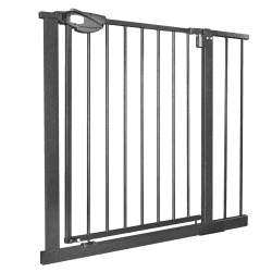 XMTECH Treppengitter 85-95 cm, Schwarz, Türschutzgitter ohne Bohren Kinder | Robustes ABS+Stahlrohr, Druckmontage ohne Bohren, Auto-Close, 180° Öffnung für Treppe, Flur, Küche und Haustiere. Schwarz 85-95cm Angebot bei HelloDeals