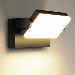 Kingwen 40W LED Wandleuchte außen,3000K,3000lm,Schwarz,360° drehbar | IP65,3000K Warmweiß,Aluminiumgehäuse;für Hauswand,Terrasse,Hof sowie Innen-und Außenbereiche 1/3000K/Schwarz 40 Watt Angebot bei HelloDeals