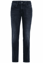 camel active Herren Slim Fit Raw Denim | 5-Pocket Denim im Slim Fit aus Baumwolle und Zwei-Wege-Stretch, robust und strapazierfähig für den Alltag 52W / 34L Dunkelblau mit Leichter Waschung (Indigo) Angebot bei HelloDeals
