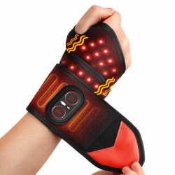 Handmassagegerät Heizkissen Rotlicht 3 Heizstufen 3 Vibration Schwarz | Hand Massagegerät Kabelloses,Hand Massager mit 3000mAh Akku, Elektrische Handmassagegeräte Geschenk für Vater Mutter Angebot bei HelloDeals