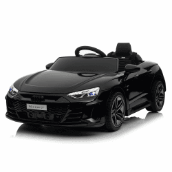 LEADZM Elektro Kinderauto 12V Kinder Elektroauto Kinderfahrzeug Schwarz | Musik & Hupe & Scheinwerfer, 3-5km/h für Kinder Angebot bei HelloDeals