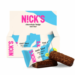 N!CK'S Haferriegel ohne Zuckerzusatz, Schokolade Fudge, 12x35g | 135 kcal, Energie Snack, Ballaststoffreich, Ohne Palmöl Schokolade Fudge 12 Stück (1er Pack) Angebot bei HelloDeals