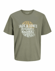 JACK & JONES Herren Jjgradient Print Tee Ss Crew Neck L Vetiver Angebot bei HelloDeals