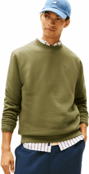 Tommy Jeans Herren TJM Reg S Flag Crew EXT Dm0dm20741 Pullover-Sweatshirt (1er Pack) XXL Green (Dark Greenery) Angebot bei HelloDeals