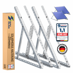 2 Sets SAVOLAR Solarmodul Halterung Balkonkraftwerk bis 117cm (46 Zoll) Winkel Einstellbar 0-90°, Robuste Neigungshalterungen für Balkonkraftwerk Halterung (2 Sets Solarmodul Halterung 46 Zoll) 2 Sets 46 Zoll (117 cm) Solarmodul Halterung Angebot bei HelloDeals