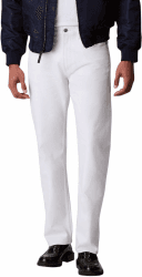 Calvin Klein Herren Jeans 29W / 32L White (Chalk White) Angebot bei HelloDeals