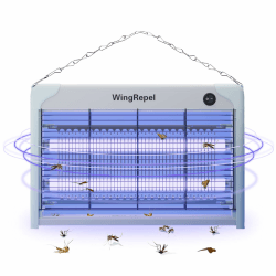 UV Fliegenvernichter Elektrisch Innen, Fliegenfalle Elektrisch Insektenvernichter mit UV Lampe 20W, 2400V Leistungsstark Hängende Fliegenfalle Fliegenfänger 40*25*6CM Angebot bei HelloDeals