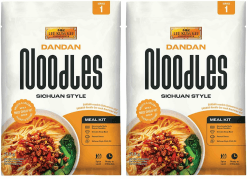 Lee Kum Kee DanDan Nudel Meal Kit, Sichuan Style DanDan Nudeln mit Suppenbasis, Erdnusssauce und Chiliöl, Semi-dry Ramen Nudeln, ideal als schnelle Mahlzeit für eine Person, 1 x 213 g (Packung mit 2) 213g (Packung mit 2) Angebot bei HelloDeals