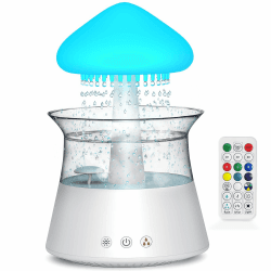 Diffuserlove Regen Wolken luftbefeuchter Rain Cloud Humidifier mit Fernbedienung Pilz Wasser Lampe Raumbefeuchter Schlafzimmer Regentropfen Luft luftbefeuchter Schlafzimmer Air Humidifier Angebot bei HelloDeals
