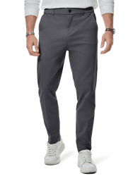 Elegancity Herren Chino Hose Casual Anzughose Stretch Hosen | Baumwolle Stoffhose,Regular fit,Atmungsaktiv,Freizeithose mit Elastischem Taillenbund,Business Arbeitshose 3XL 1dunkelgrau Angebot bei HelloDeals