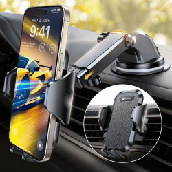 VICSEED 2026 Beste Militärische Handyhalterung Auto [20KG Starker Saugnapf] | 3 In 1,Metall-Lüftungsclip mit Doppelschloss,360°Drehbare KFZ Handy Halterung Auto Zubehör für iPhone 17 Samsung Usw Schwarz Angebot bei HelloDeals