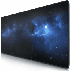 TITANWOLF XXL Mauspad Gaming 900x400 mm XXL Mousepad groß mit Motiv - Tischunterlage Large Size - verbessert Präzision und Geschwindigkeit - auch für Roccat Razer Logitech Maus und Tastatur - Space Angebot bei HelloDeals