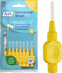 TePe Interdentalbürste, Original, Gelb, 0,7 mm/ISO-Größe 4, 8 Stk. | Plaque-Entfernung, effektive Reinigung der Zahnzwischenräume, für mittelgroße Zahnzwischenräume Gelb ISO-Größe 4 (8 Stück) Angebot bei HelloDeals