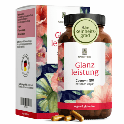 NATURTREU® Coenzym Q10 Kapseln hochdosiert mit 200mg pro Kapsel | 90 vegane Kapseln für 3 Monate - reines Ubiquinon aus pflanzlicher Fermentation - 100% vegan 90 Kapseln Angebot bei HelloDeals