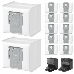 12 Staubbeutel für Roborock Q7/Q10/Q5/S8+/S7Serie,3L Staubsaugerbeutel | Kompatibel mit Roborock Q5+, Q5 Pro+, Q5 Max+, Q7+, Q7 Max+, Q7 L5+, Q8 Max+, S7 und S8 Serien Angebot bei HelloDeals